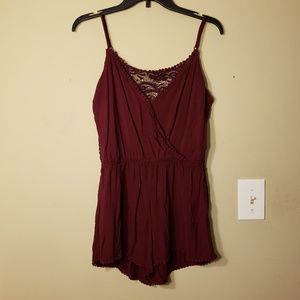 Burgandy romper